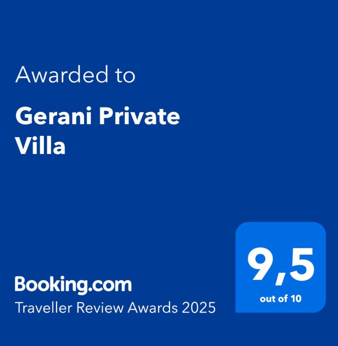 Gerani Private Villa Exterior foto